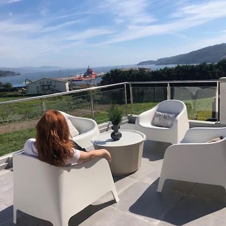 A Neida Casa Con Terraza Con Vistas Al Mar Vila Cee Exterior foto